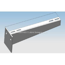 Single C-shaped steel bracket arm